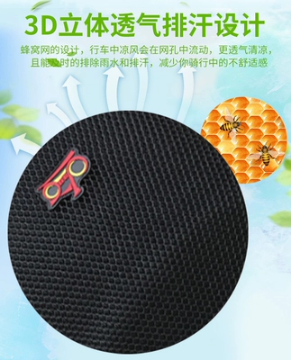 Honeycomb 3D Sunscreen Mesh Breathable | Motorcycle cushion
