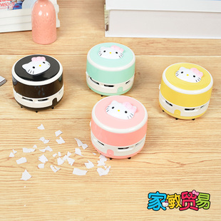 Ll Cute Cartoon Small Mini Desktop Vacuum Cleaner Keyboard Cleaner Rubber Crumbs Paper Scraps Dust Layer Wireless Cleaning