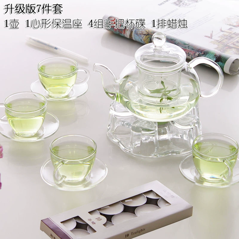Glass tea set, flavored tea, teapot, fruit tea, tea cup, thermos