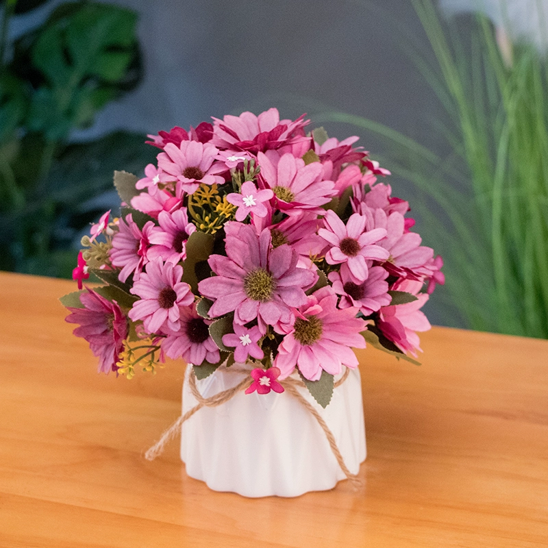 Nordic simulation flower decorative flower decorative flower room fake flowers fake flower plastic flower dining table flower bionic bionic flower bleaching flowers