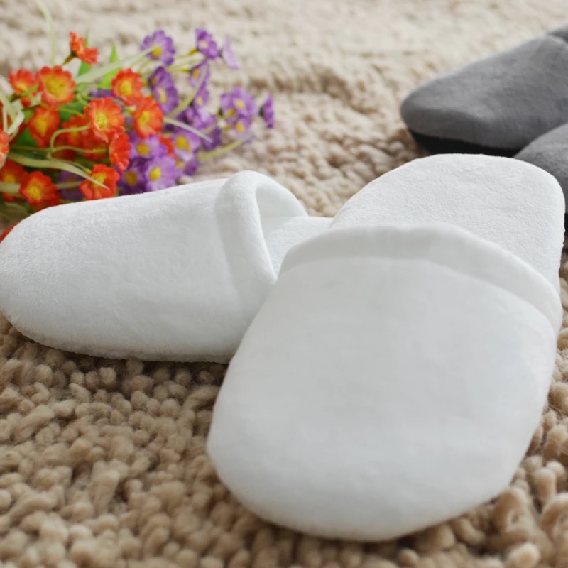 10 pares de pantuflas desechables, pantuflas de hospitalidad, casa de familia, hotel, viaje, hombres y mujeres portátiles, suela gruesa, primavera y verano