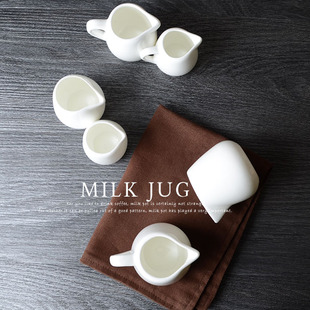 ⇝ Cafe Utensils Milk Jug Mini Pot Milk Jug Milk Jug Matching Sugar Jar Simple Small Milk Cup Coffee Milk Cup Jar