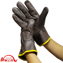 短款劳保电焊手套耐磨不烂焊工牛皮隔热防烫高温工作手套防护手套