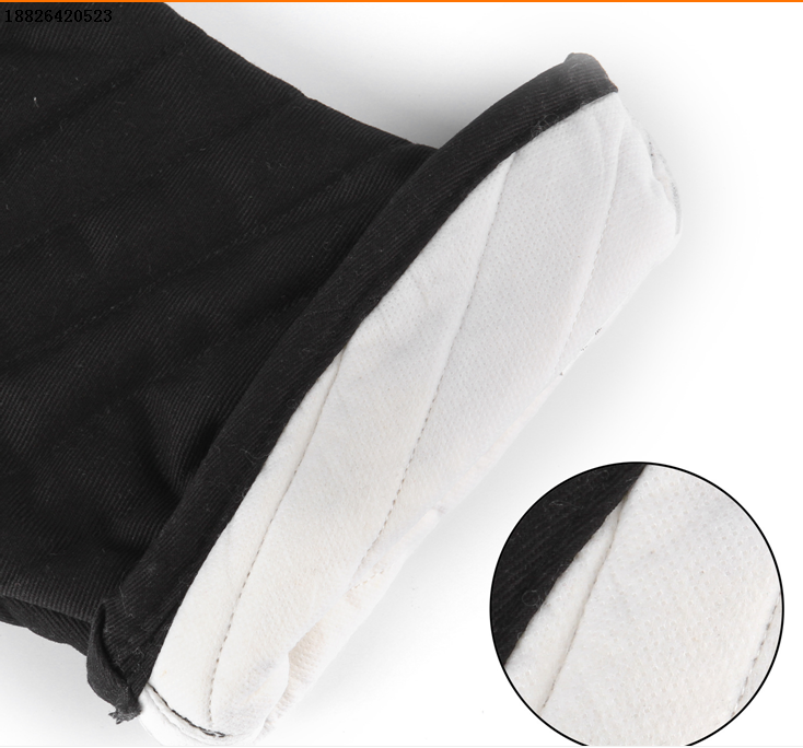 1N 도매 오븐 장갑 전자 레인지 단열 장갑이 두껍게 된 고온 베이킹 방지 오븐 단일 팩