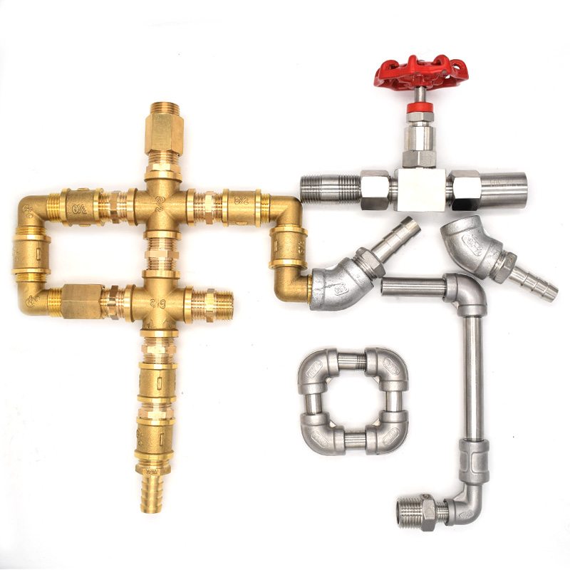 Conector de cobre de conversión de manómetro, núcleo de alambre interno y externo M14 M16 * 1.5 M10 * 1 M20 * 1.5 G1 / 2 1/4