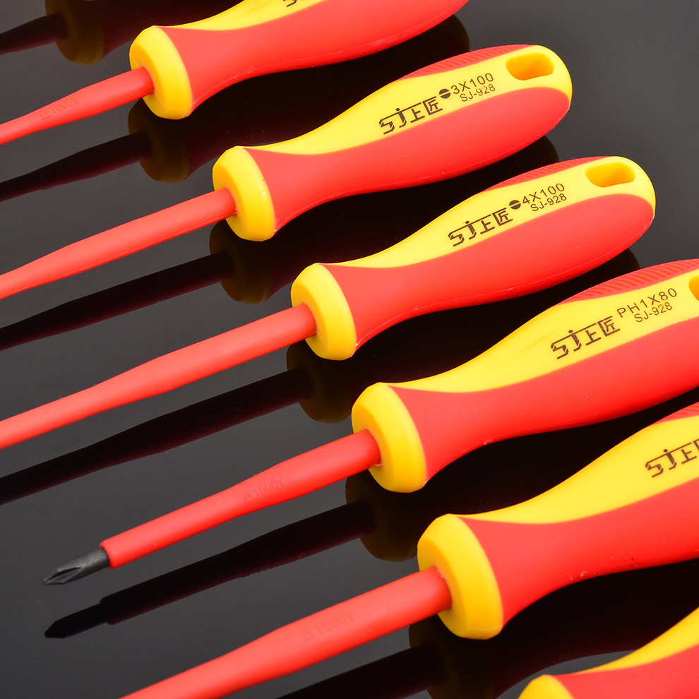 Destornillador de aislamiento Shangjiang VDE destornillador de electricista destornillador de destornillador de destornillador