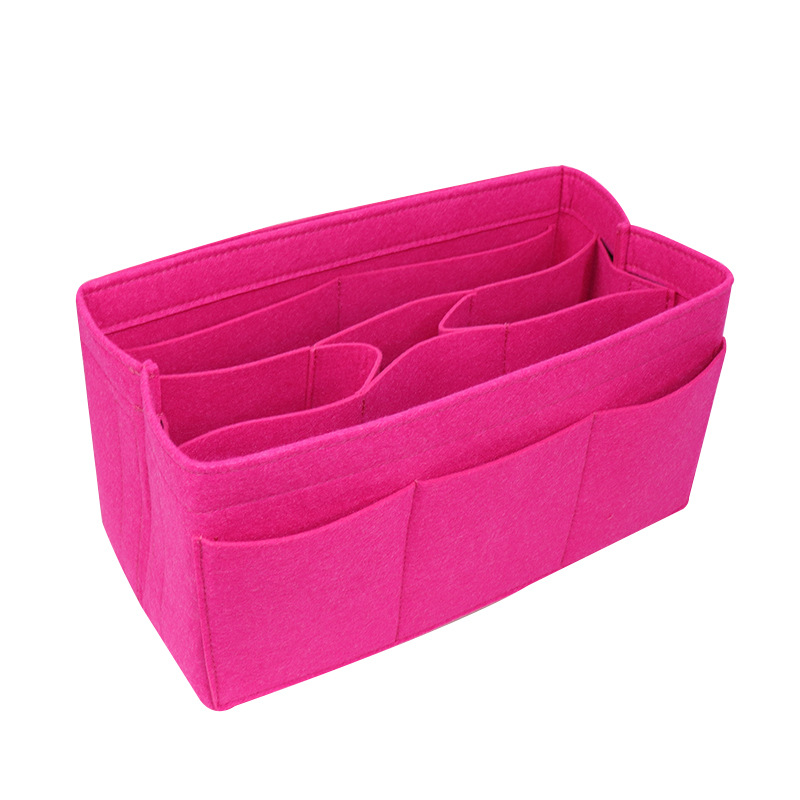 Customized cross-border felt cosmetic bag fashion cosmetic storage bag new large capacity travel felt liner bag - 4