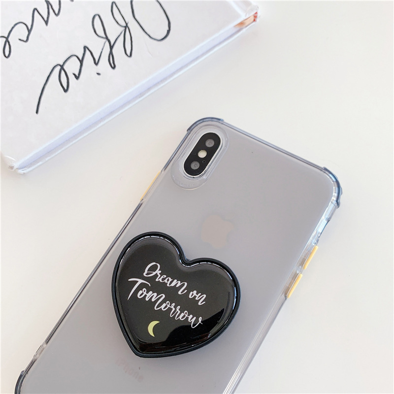 Han Feng ins creative love glue drop lazy retractable desktop mobile phone bracket gift LOGO wholesale - 3