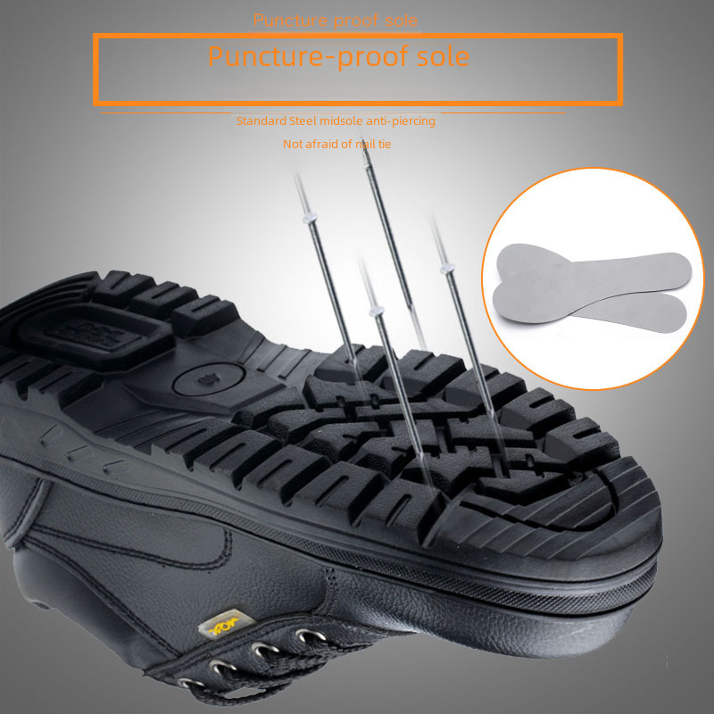 New breathable mesh safety shoes men's anti-smashing anti-piercing waterproof non-slip wear-resistant site work safety shoes wholesale - 2