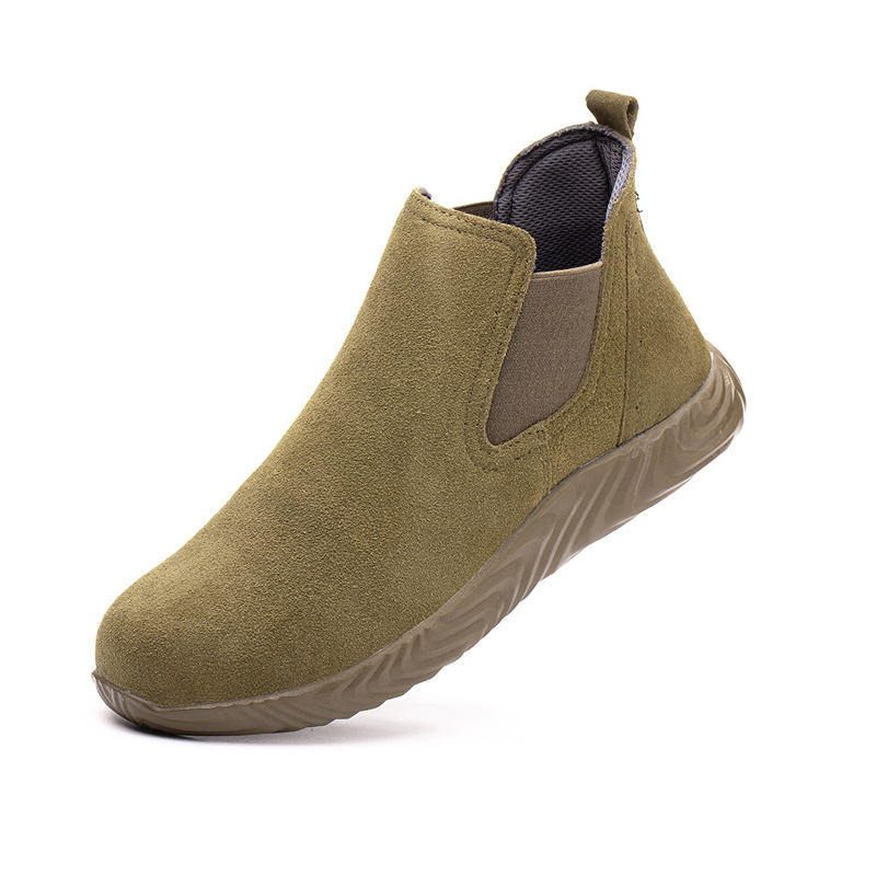 Labor protection shoes men's anti-smashing and anti-piercing work light old protection with steel plate steel head site insulation welder winter - 4