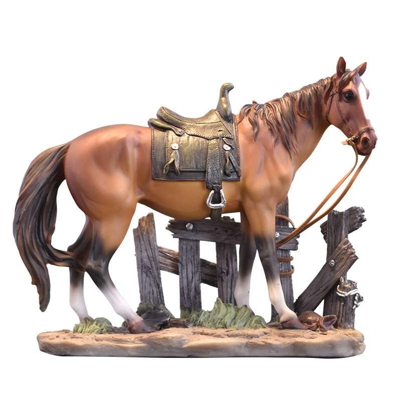 Hot Selling Creative Horse Resin Crafts Ornaments Animal Home Living Room Office Desktop Decorations Gift Wholesale - 4