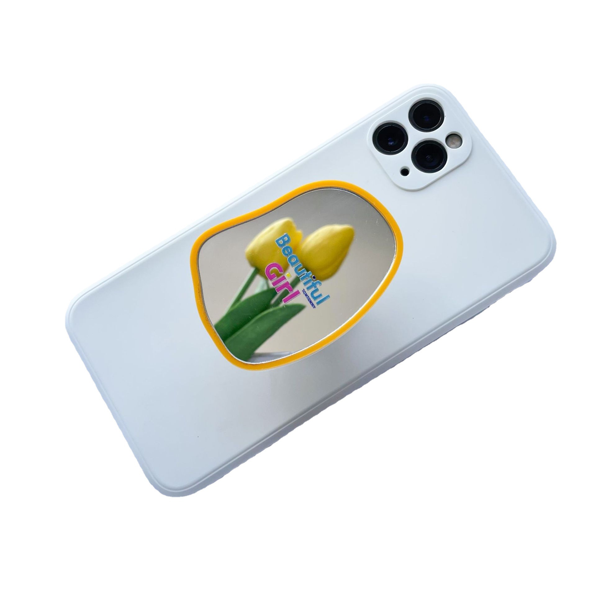 To map custom shaped mirror transparent mobile phone airbag bracket custom small gift LOGO ring buckle - 4