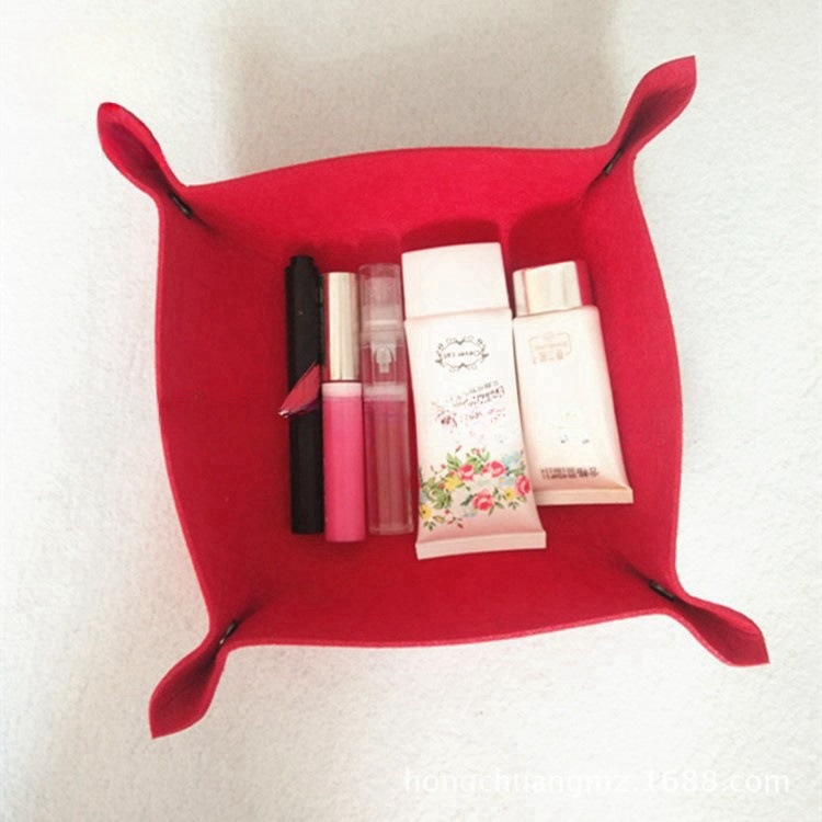 Creative Felt Storage Box Desktop Storage Basket Home Storage Basket Office Items Storage Tray Camping Miscellaneous Basket - 1