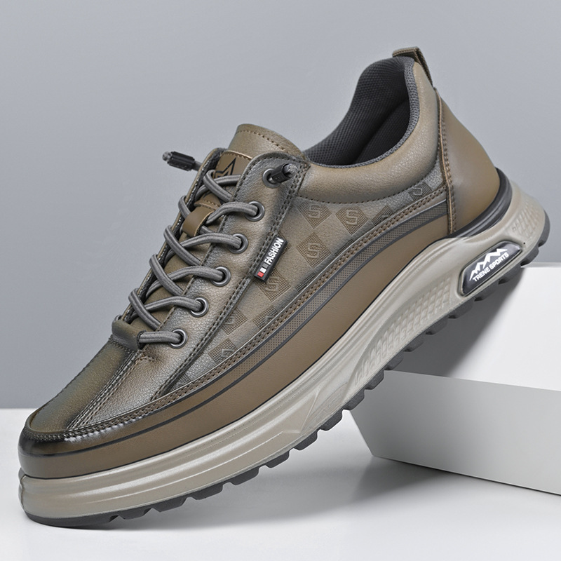 European Station Men's Shoes 2024 Autumn New Thick-soled All-match Fashionable sneaker Slip-on Driving Lightweight Casual Shoes