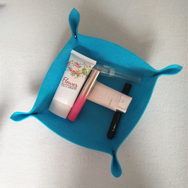 Creative Felt Storage Box Desktop Storage Basket Home Storage Basket Office Items Storage Tray Camping Miscellaneous Basket - 2