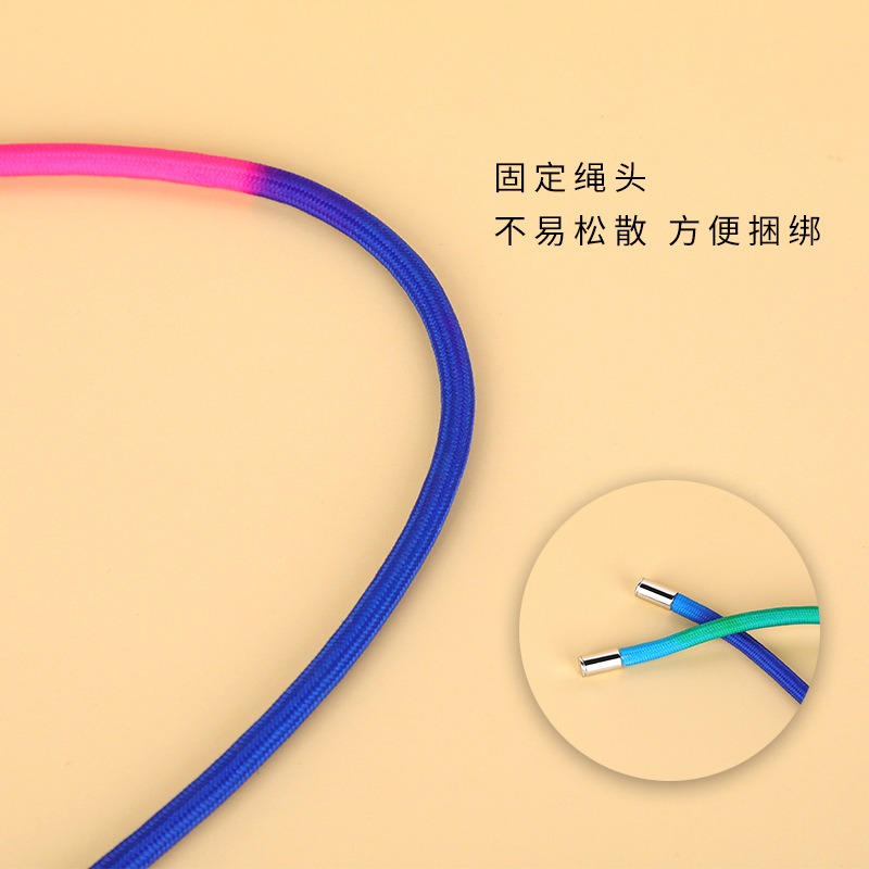 Fun sm color binding cotton rope metal head elastic rope binding 10 meters polyester rope adult supplies a generation of hair - 2