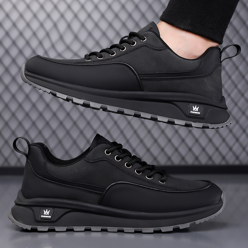 Men's Shoes Thick-soled Casual sneaker Men's 2024 Autumn New Lightweight Comfortable Non-slip Running Outdoor Travel Shoes - 3