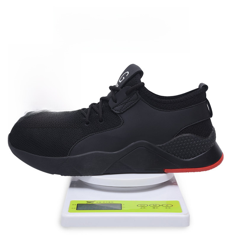 Summer new product fly-woven labor protection shoes anti-smashing anti-thorn oil acid and alkali resistant work shoes manufacturers breathable fly-woven safety shoes - 2