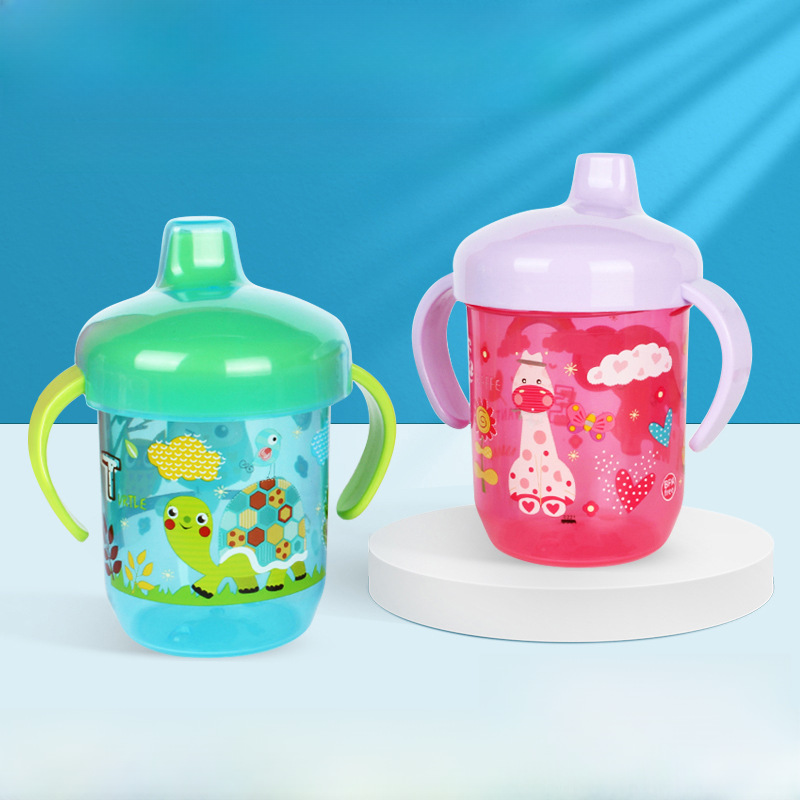 Infant drinking cup sealed leak-proof duckbill cup baby water cup out of summer children plastic water cup wholesale