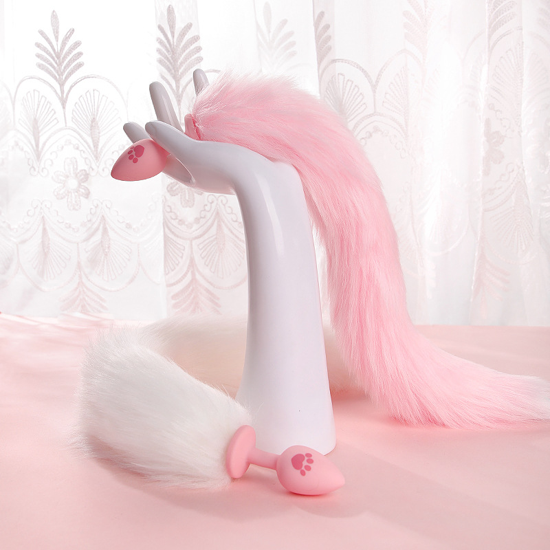 Sex toys sm luminous cat claw anal plug tail female role-playing rear court sex products props a generation of hair - 2