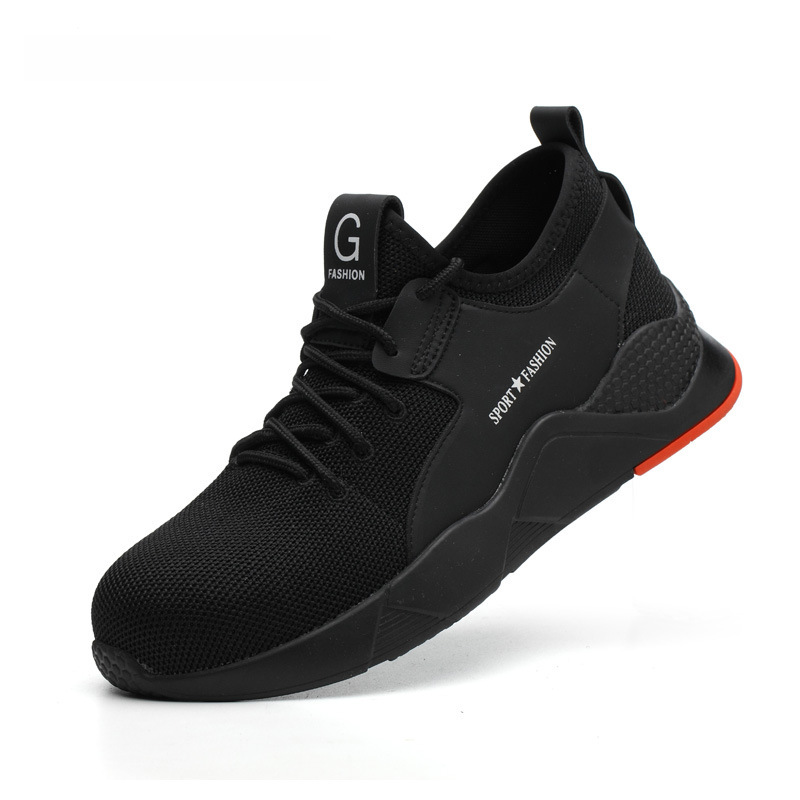 Labor Protection Shoes Anti-smashing and Anti-piercing Cross-border Steel Toe Safety Shoes Breathable Wear-resistant Summer Work Shoes Men's Safety Anti-smashing Shoes