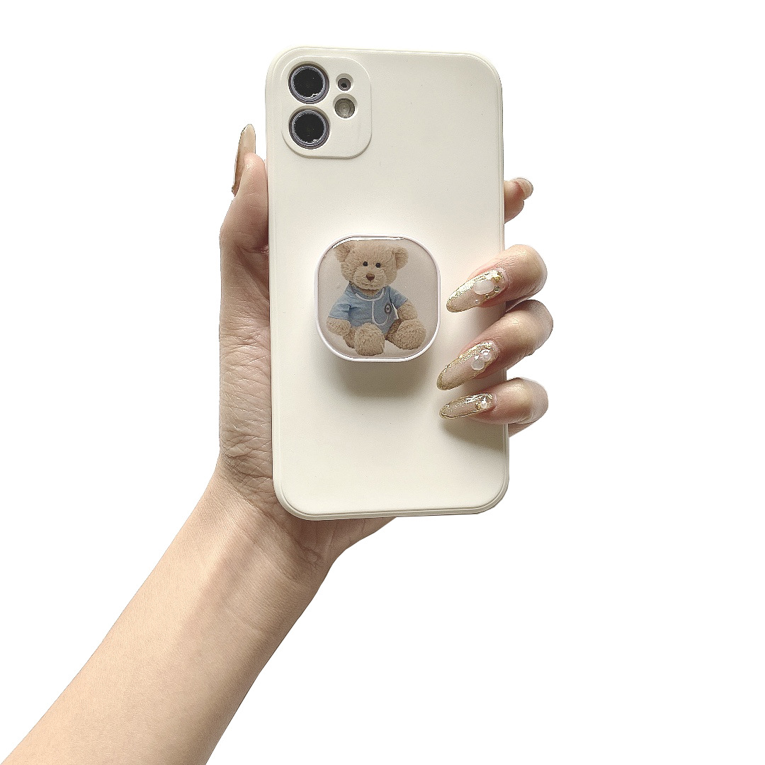 Square Cartoon Drip Airbag Bracket Customized Lazy Desktop Retractable Support Back Sticker Mobile Phone Bracket Customized - 4