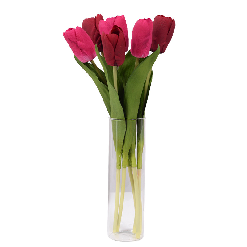 Feel moisturizing tulip simulation bouquet high sense photography ornaments home decoration artificial flowers manufacturers wholesale - 4