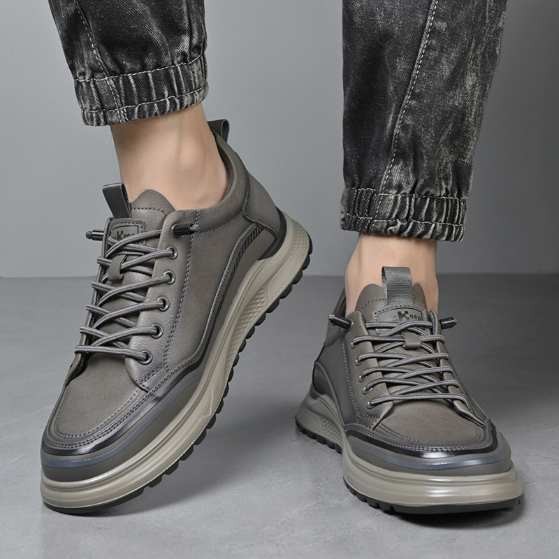 Autumn New Men's Slip-on Sports Casual All-match Breathable Outdoor 2024 British Korean Style Non-slip Lazy Shoes - 2