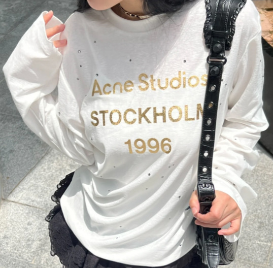 3292 long t rhinestone white