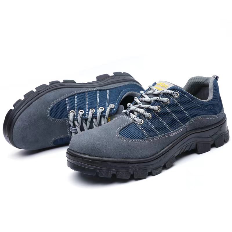 Wholesale labor protection shoes men's breathable lightweight steel head anti-smashing steel plate anti-piercing summer site work wear-resistant old protection shoes - 4