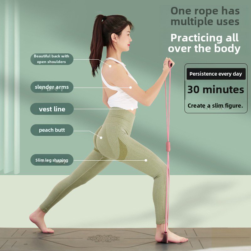 Eight-character tensile machine home fitness elastic belt open shoulder beauty back artifact stretcher multifunctional yoga equipment wholesale - 1