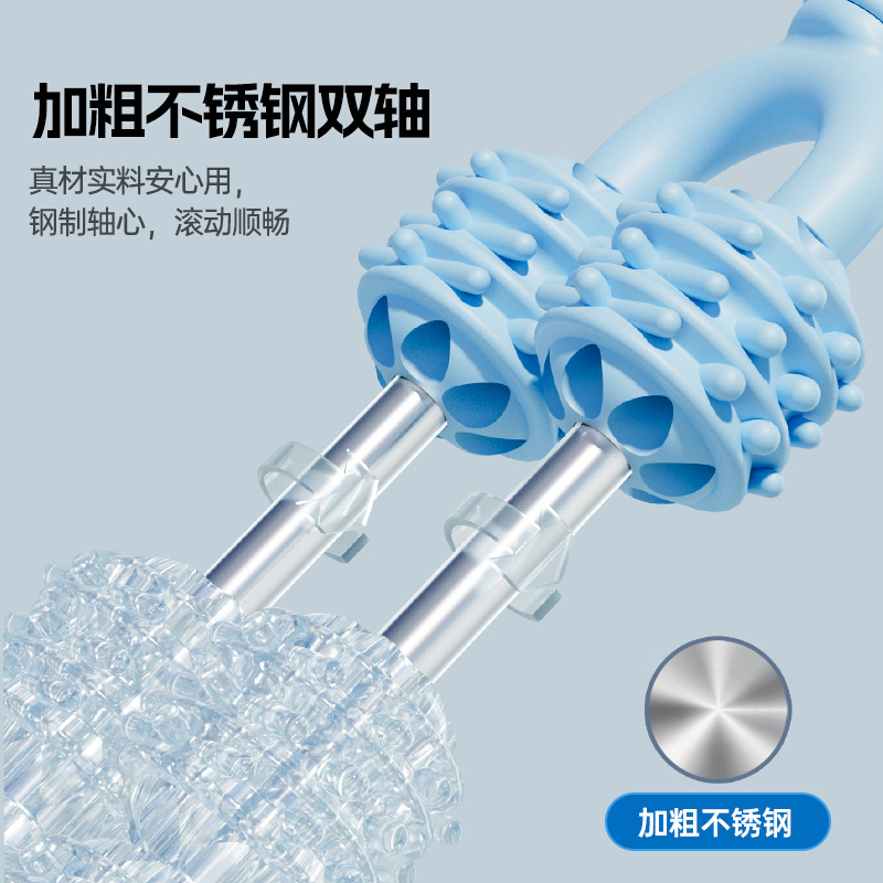 Cross-border ten-round massage stick yoga spike massage stick sensu massage calf muscle relaxation roller shaft massager - 2