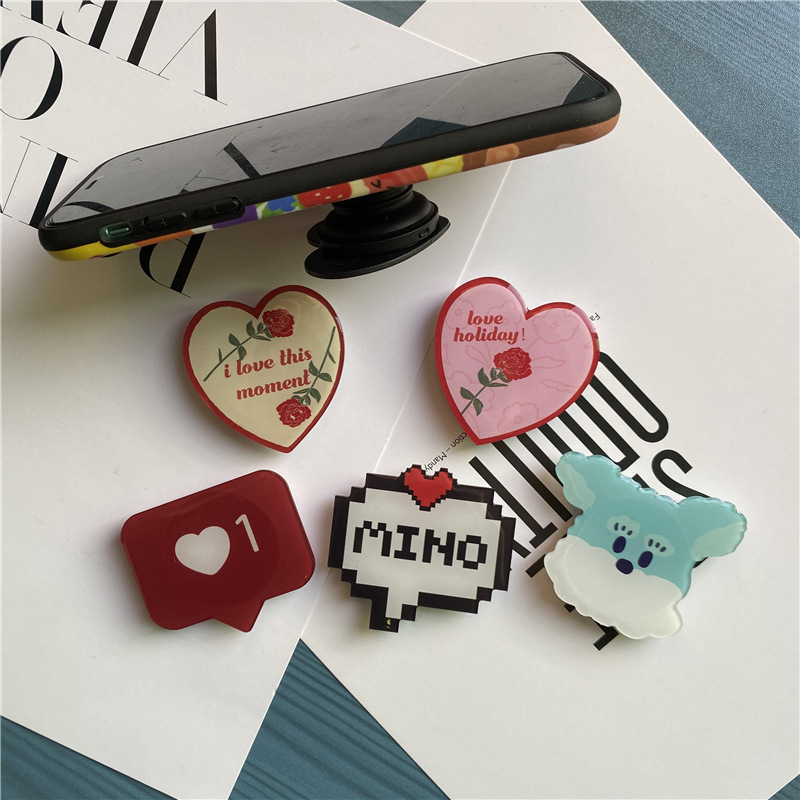 To map custom shaped cartoon acrylic drop airbag bracket custom company small gift LOGO mobile phone bracket - 3