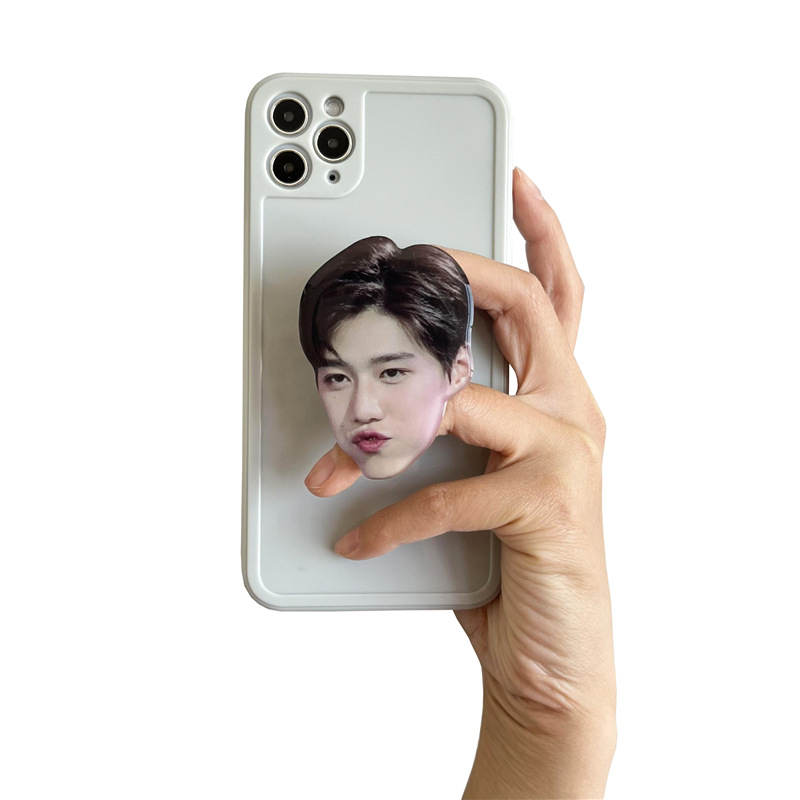 Airbag bracket custom shaped star head drop glue acrylic DIY lazy mobile phone bracket custom small gifts - 4