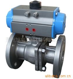 供应法兰式 不锈钢气动球阀