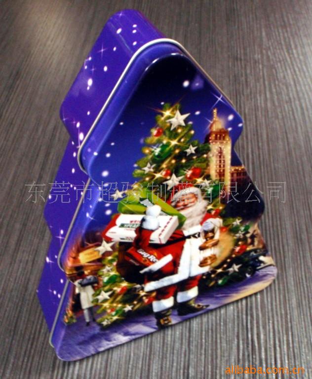 供应树形罐 圣诞鞋子罐 圣诞树罐 异形罐 礼品罐