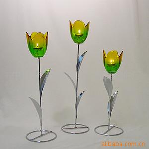 Long-term supply Mediterranean Sea style Petal Metal Candle Holders