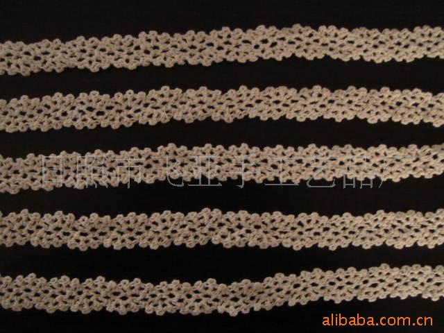 供应衣领花边.服装敷料花边加工手钩织带手钩花边