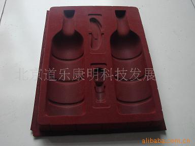 奥崟塑料包装定制 吸塑包装托植绒托 植绒酒盒红酒包装