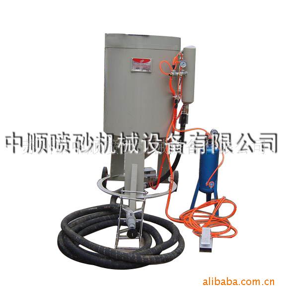 管道内壁便携式喷砂机转盘式可变频调速多工位 圆盘式自动喷砂机