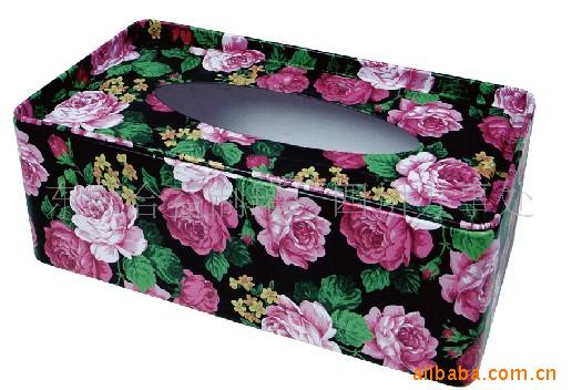 Hot recommend Metal Material Science Paint Tissue Tinplate Rectangular Tissue box