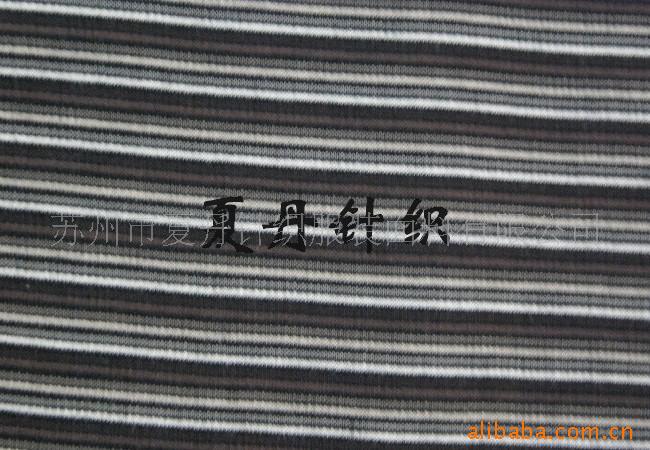 供应·TR罗马布/单纱汗布/棉竹节纱彩条汗布(图),混纺，兰精