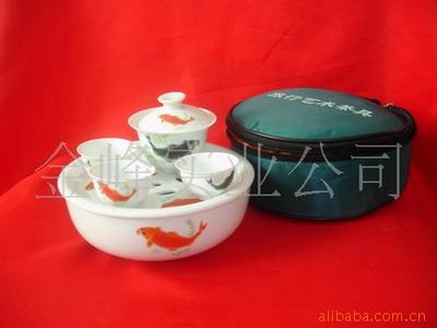 Special Offer wholesale Chaozhou a complete set travel Kungfu Online tea set Teacup cover tea tray travel Tea sets