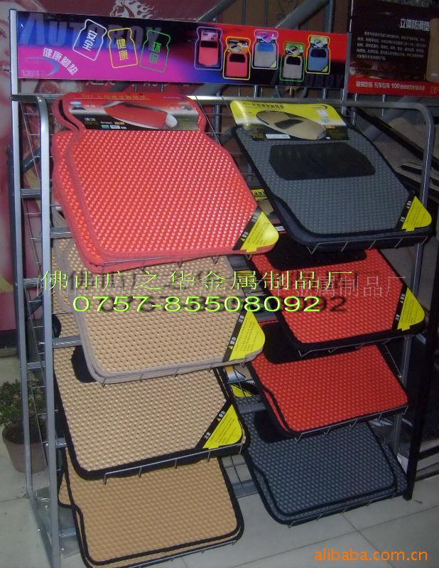 厂家供应高档3D除臭无味汽车脚垫展架.脚垫展示架.脚垫架