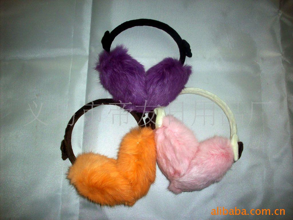 厂家供应各种兔毛耳套/高档保暖耳罩/耳捂/耳暖