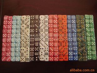 14MM color dice NS ordinary color plastic dice sieve flick teaching props toy accessories