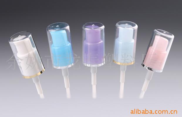 供应18口径粉泵，液体分配器，乳液喷头，化妆品包装泵头MY-B18