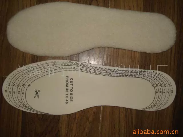 Фабрика прямых поставок латексные плюшевые стельки теплый холодный подавление овечьей шерсти стелька шерсть стяная стелька