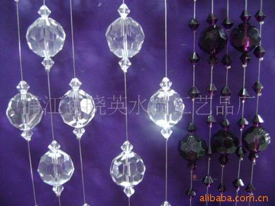专业 水晶门帘 水晶珠帘 装饰品 挂饰 款式多种 厂家直销