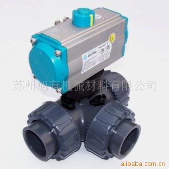 供应CPVC/PP/UPVC气动三通阀